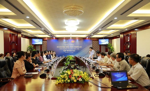 Buổi làm việc giữa Tập đoàn FLC và lãnh đạo tỉnh Nghệ An.