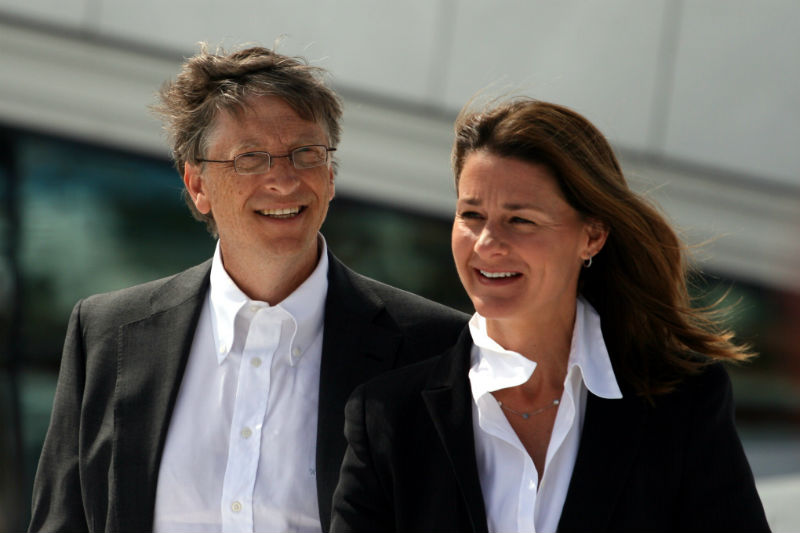 Tỷ phú Bill Gates và vợ, bà Melinda Gates.
