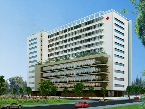 Phối cảnh khu dịch vụ Y tế Chất lượng cao tại Bệnh viện Thanh Hóa.