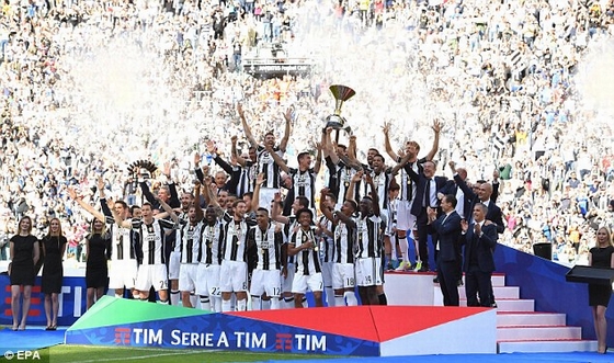 Juve bảo vệ thành công ngôi vô địch Serie A