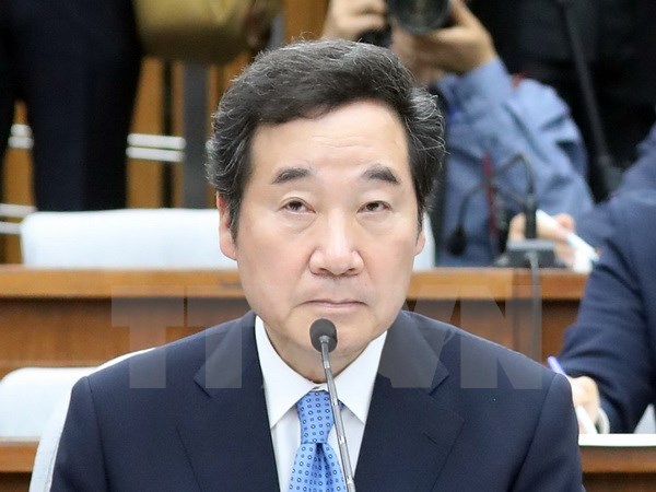 Ông Lee Nak-yon trong phiên điều trần tại Quốc hội ở Seoul ngày 24/5. (Nguồn: EPA/TTXVN)