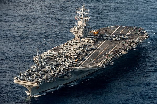 USS Ronald Reagan là tàu sân bay thứ hai của Mỹ có mặt ở gần Triều Tiên