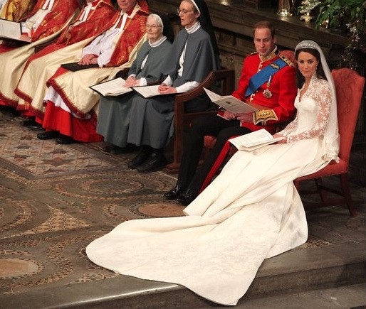 30 năm sau, con trai họ, Hoàng tử William, lại chọn tu viện Westminter để làm lễ cưới với cô bạn gái thời đại học, Catherine Middleton. Ảnh: AP.