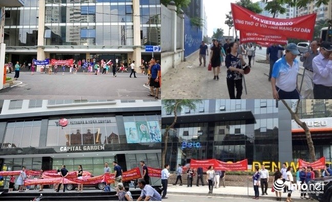 Hà Nội: Hàng loạt vụ cư dân chung cư căng băng rôn &quot;tố&quot; chủ đầu tư