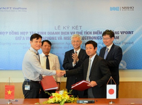 VNPT và Nissho Electronics Việt Nam ký hợp tác triển khai dự án thẻ tích điểm đa năng Vpoint