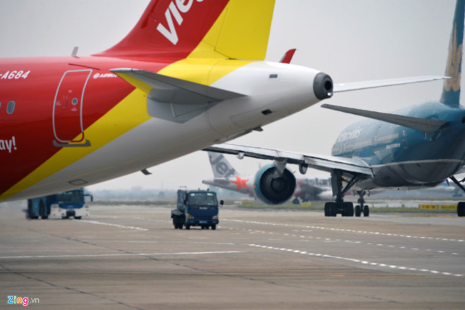 Cả Vietnam Airlines và Jetstar Pacific chỉ mất chưa tới một năm kể từ khi thành lập để cất cánh chuyến bay đầu tiên của mình. Ảnh: Hoàng Hà.