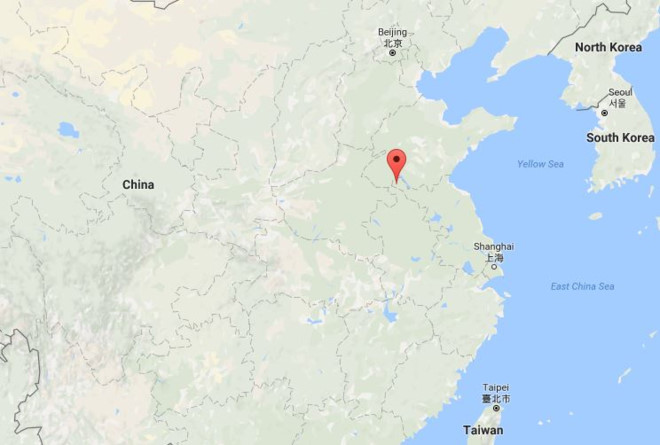 Vụ nổ xảy ra tại huyện Phong (điểm màu đỏ) thuộc thành phố Từ Châu, tỉnh Giang Tô, miền đông Trung Quốc. Ảnh: Google Maps.