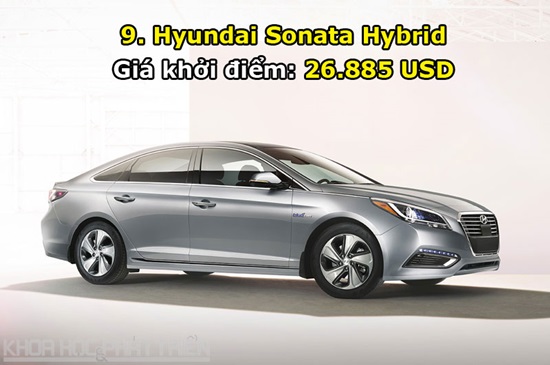 9. Hyundai Sonata Hybrid.