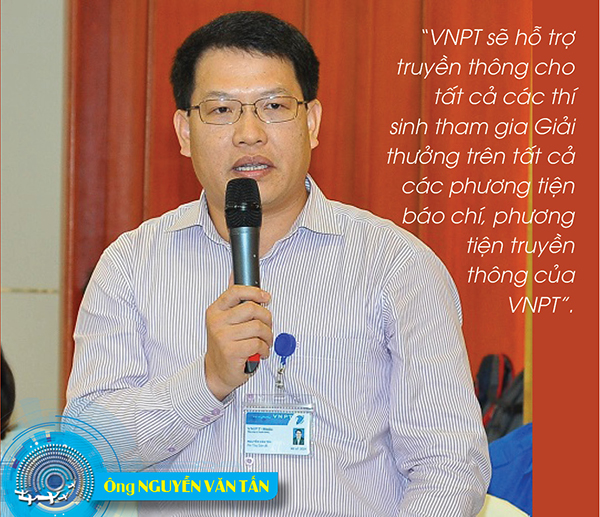 Ông Nguyễn Văn Tấn - Phó Tổng giám đốc VNPT-Media - Phó Trưởng ban Tổ chức Giải thưởng NTĐV 2017.