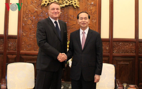 Chủ tịch nước Trần Đại Quang tiếp Đại sứ Slovakia
