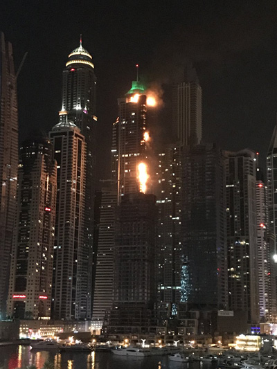 Cháy lớn tòa tháp chung cư 79 tầng ở Dubai