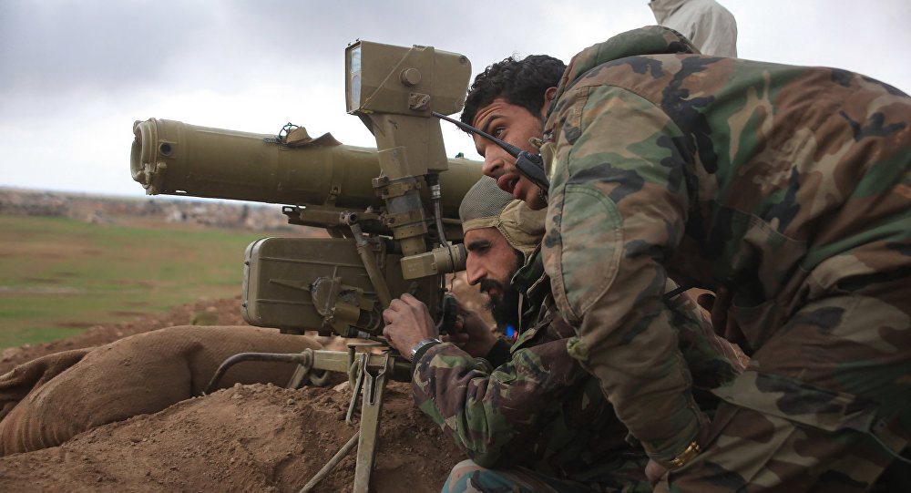 Xem clip quân đội Syria tấn công dũng mãnh, phá vòng vây của kẻ thù