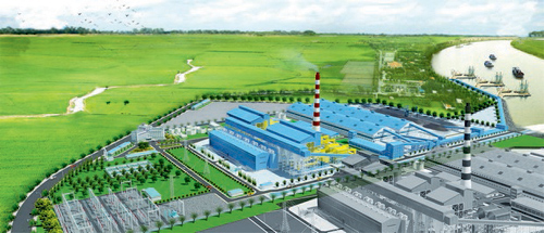 Phối cảnh Nhà máy nhiệt điện Thái Bình 2. Ảnh: Internet