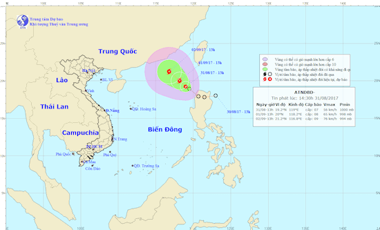 Lại thêm một cơn bão mới sắp hình thành