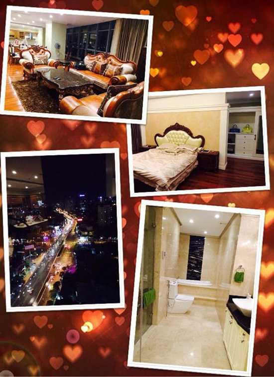 Người bạn thân là Thanh Vân Hugo từng hé lộ hình ảnh trong căn hộ chung cư cao cấp ở quận 7 TP HCM của Hoàng Thuỳ Linh. Không khó nhận thấy căn hộ này rất rộng lớn, nội thất sang trọng và có view đẹp.  