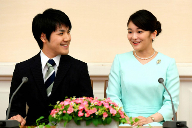 Công chúa Mako và hôn phu Kei Komuro. Ảnh: Asahi Shibum