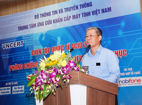 Thứ trưởng Bộ TT&TT Nguyễn Thành Hưng phát biểu tại Lễ khai mạc.