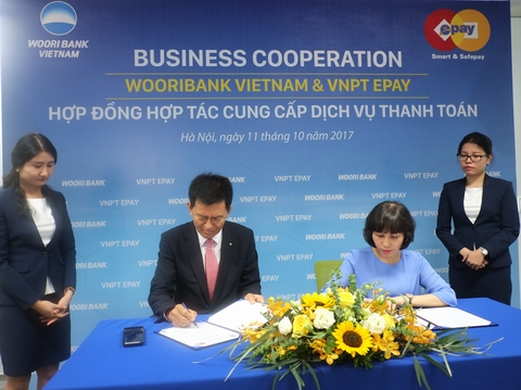 VNPT EPAY và Ngân hàng Woori Việt Nam hợp tác cung cấp dịch vụ thanh toán trực tuyến