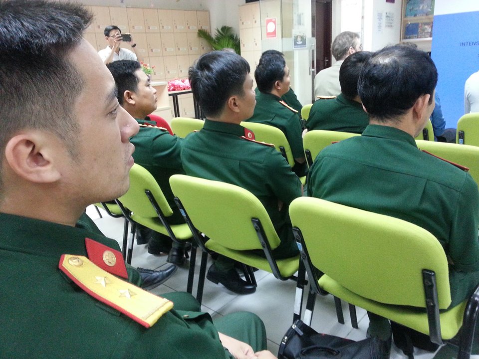 Học viên tham gia khóa học là các cán bộ chủ chốt của Bệnh viện Dã chiến cấp 2 của Việt Nam triển khai tại phái bộ Liên Hợp Quốc -Thê đội 1