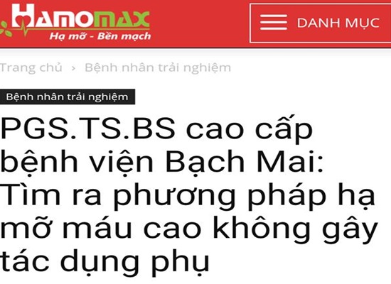 Làm rõ việc dùng hình ảnh Bác sĩ bệnh viện Bạch Mai quảng cáo thực phẩm chức năng