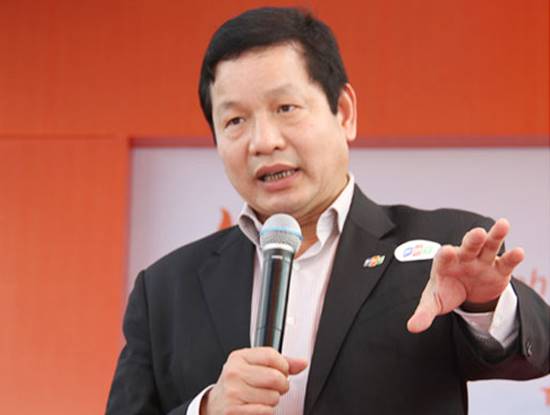 ông Trương Gia Bình, Chủ tịch HĐQT FPT. Năm 1988, ông Trương Gia Bình cùng với 12 nhà khoa học khác đã thành lập ra Công ty Công nghệ Thực phẩm FPT, tiền thân của Công ty Cổ phần FPT. Dưới sự dẫn dắt của ông, FPT đã trở thành Công ty công nghệ thông tin và viễn thông hàng đầu của Việt Nam. Tập đoàn FPT với sự dẫn dắt của ông Trương Gia Bình trở thành tập đoàn hàng đầu về cung cấp dịch vụ Internet và nội dung số.
