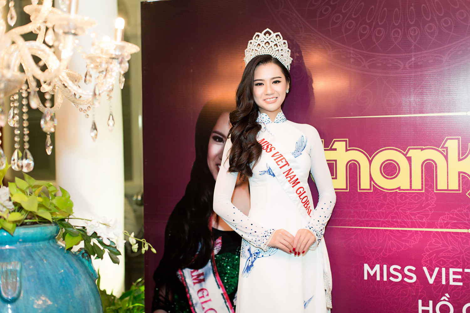 Hoa hậu Quốc Phương chia sẻ, cô rất vui mừng khi giành được ngôi vị Hoa hậu Việt Nam Toàn cầu. Cô muốn mang đến và khẳng định hình ảnh của người phụ nữ Việt Nam đến với bạn bè quốc tế.