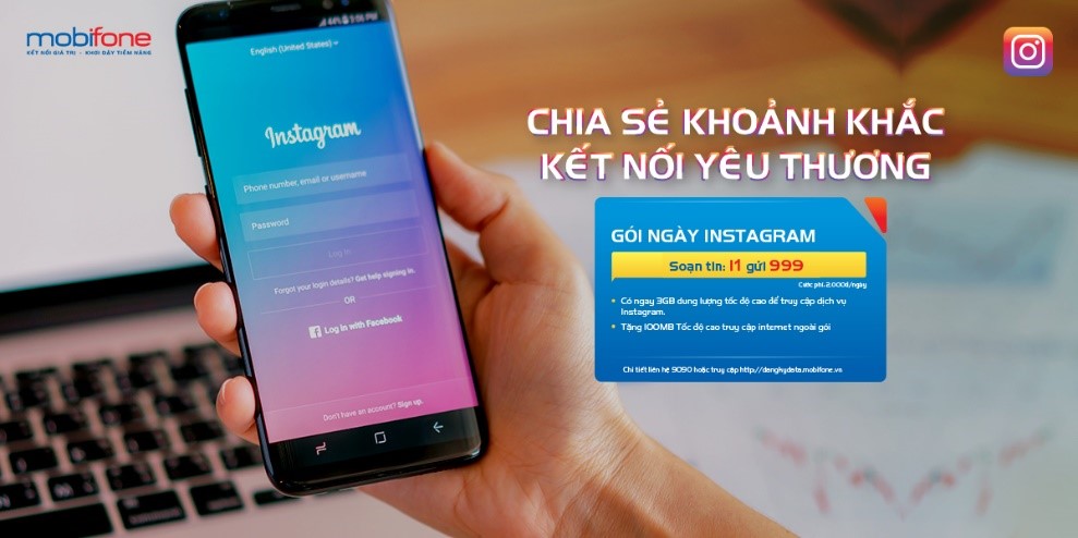 MobiFone chính thức ra mắt gói Instagram data