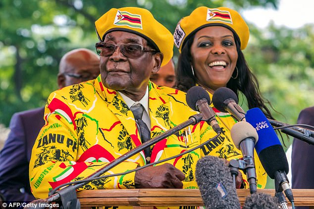 Vợ chồng Tổng thống Mugabe