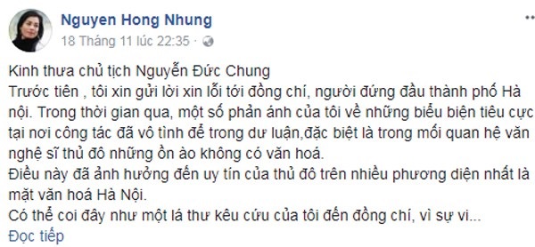 Tâm thư của giảng viên Nguyễn Thị Hồng Nhung gửi Chủ tịch Thành phố