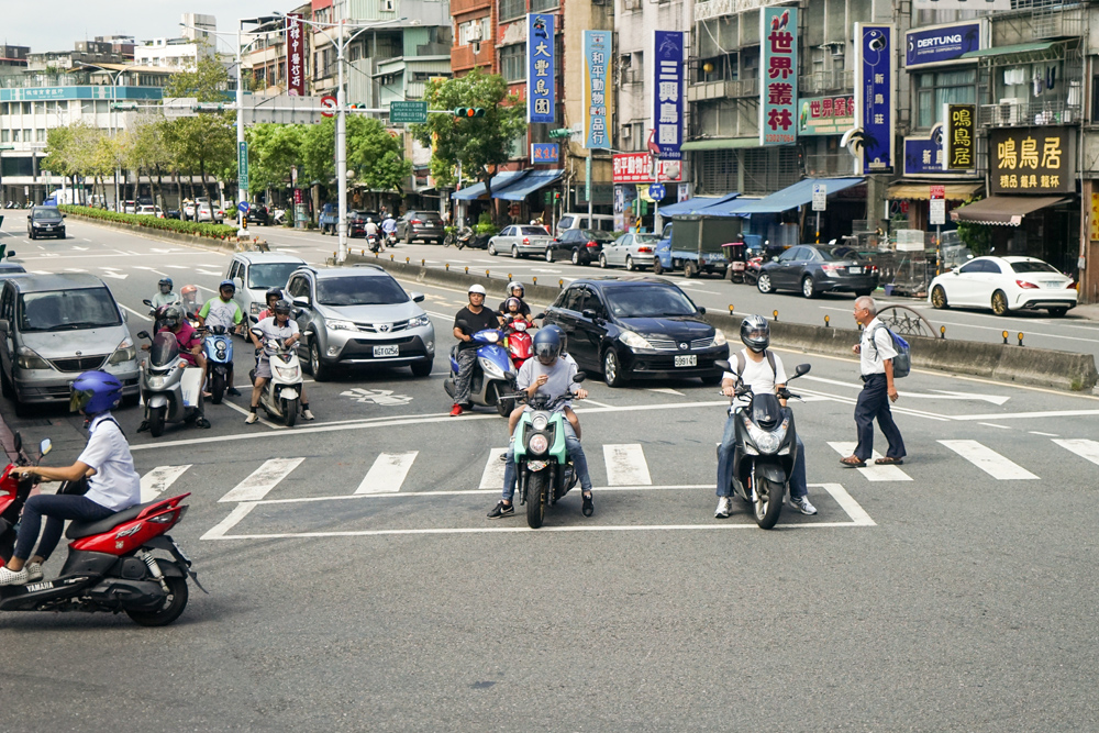 Đài Loan là một trong số những khu vực thành công trong việc tổ chức hài hòa các phương tiện tham gia giao thông.