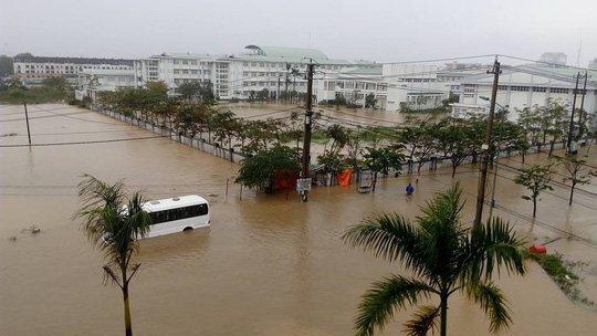 Ngập lụt tại khu vực phường Xuân Phú, TP Huế
