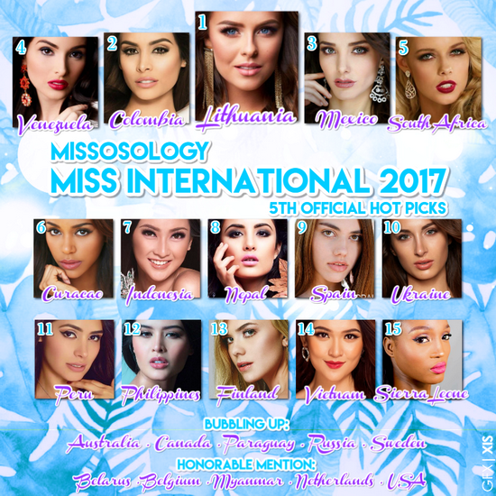 Thùy Dung được bình chọn vào top 15 Miss International 2017, nhận nhiều lời khen từ chuyên trang quốc tế