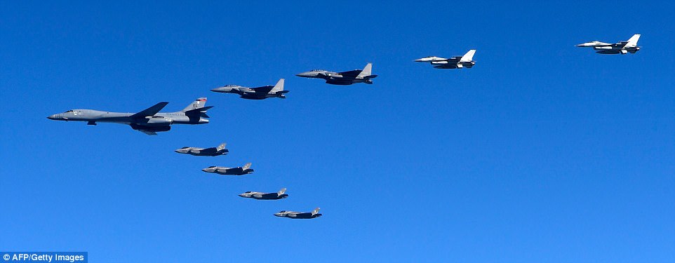 Cuộc tập trận chung Mỹ-Hàn đang diễn ra có sự tham gia của hơn 200 máy bay chiến đấu, trong đó có cả những chiếc chiến đấu cơ đình đám F-35