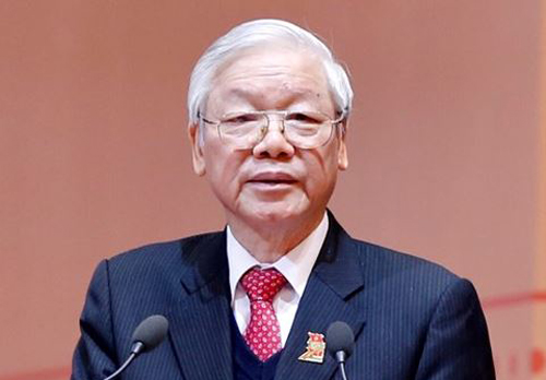 Tổng Bí thư Nguyễn Phú Trọng phát biểu tại đại hội.