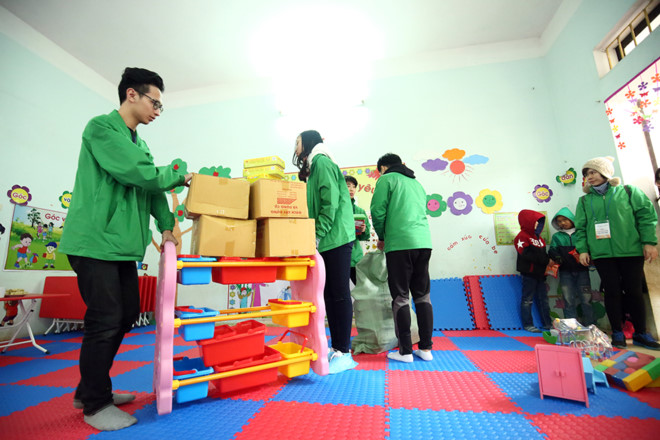 Nỗ lực giúp các cháu mẫu giáo có được nơi học tập gọn gàng, xinh xắn