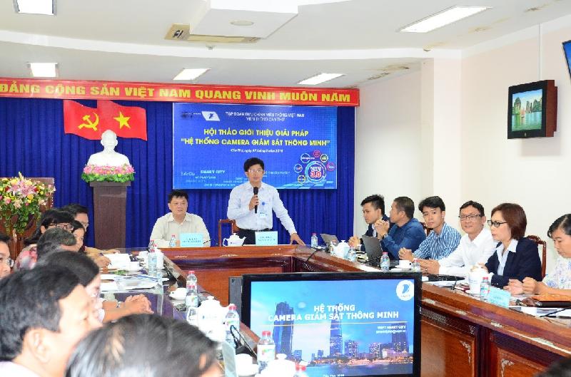 Giám đốc VNPT Cần Thơ Trần Lâm Thịnh phát biểu tại Hội thảo giới thiệu 
