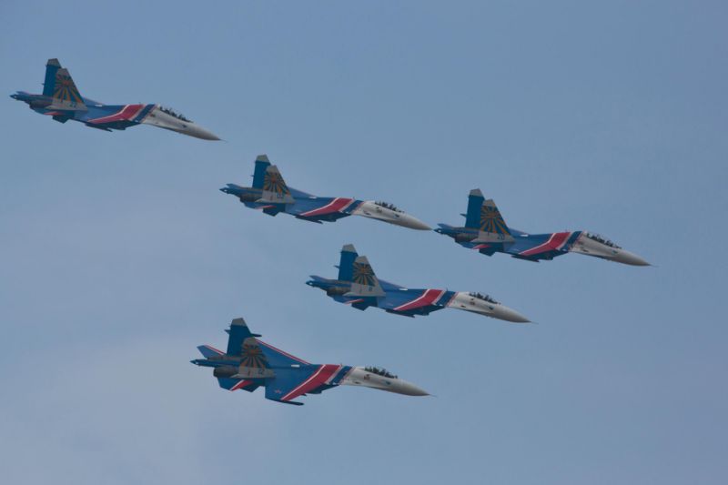 Một màn trình diễn của Su-27 - thứ vũ khí được xem là hoàn hảo trong các cuộc không chiến