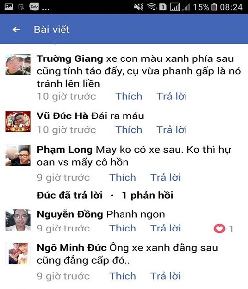 Có thành viên tinh ý nhận ra, ngay sau khi chiếc xe con đột ngột phanh gấp, lập tức một chiếc ô tô khác từ phía sau vượt lên
